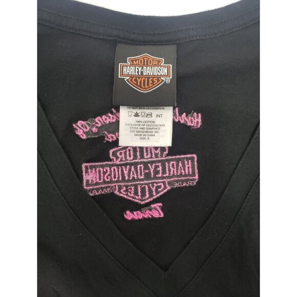 Lot Of 2 Motorcycle Harley Davidson Black T Shirt Short Sleeve Size Small - Picture 7 of 10